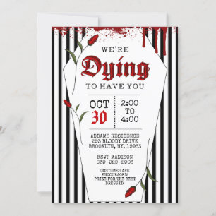 Invitation d'Halloween, nous mourons