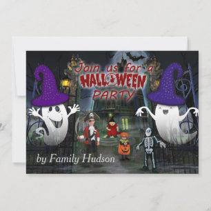 Invitation d'Halloween pour enfant