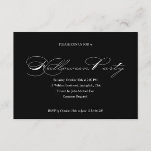 Invitation d'Halloween simple