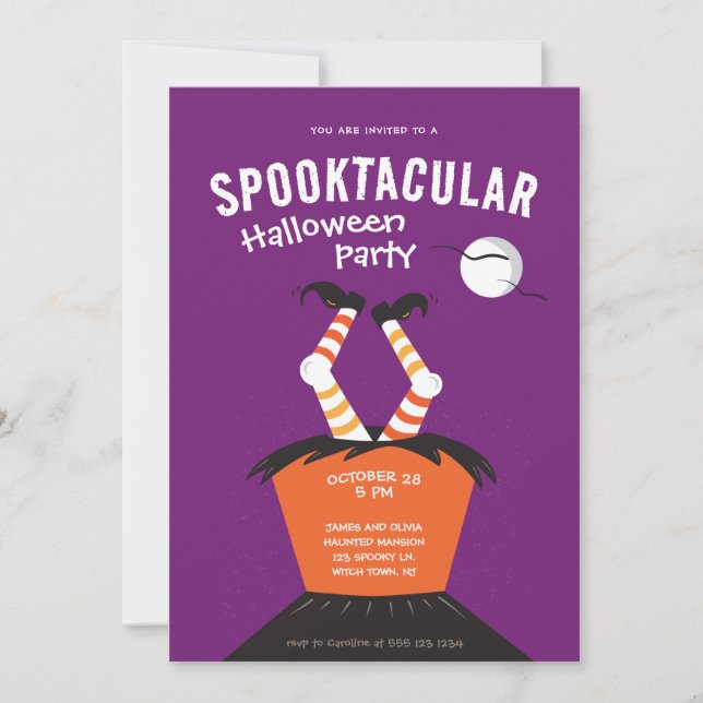 Invitation d'Halloween Spooktacular (Devant)