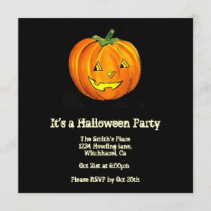 Invitation d'Halloween Vintage