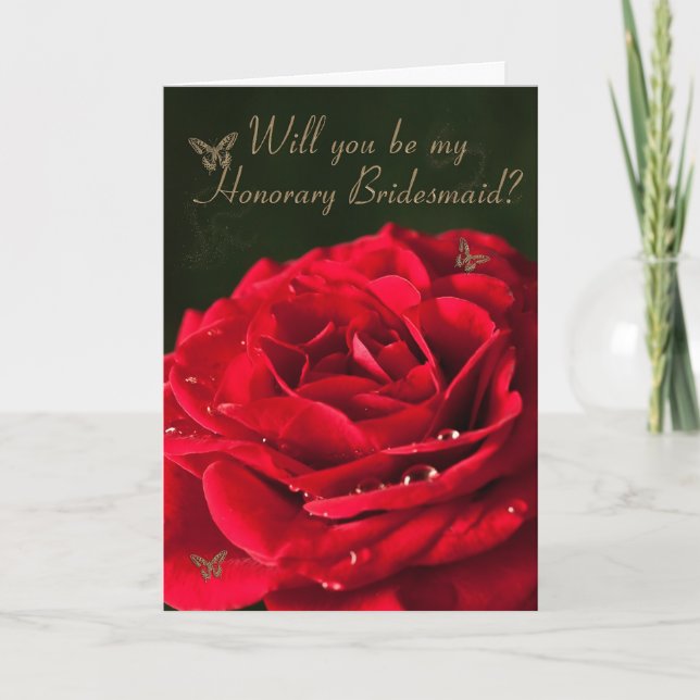 Invitation d'honneur de Bridesmaid (Devant)