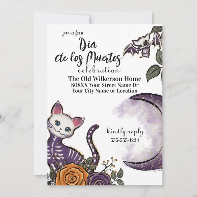 Invitation Dia de los Muertos (Devant)