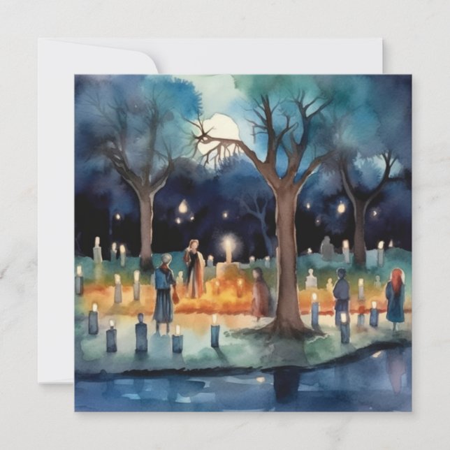 Invitation Dia de los Muertos "Cimetière des Souvenirs Sacrés (Devant)