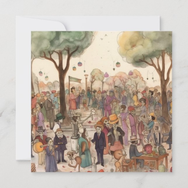 Invitation "Dia de los Muertos", Concerto de los Muertos (Devant)