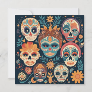 Invitation "Dia de los Muertos", Studio de toile crânienne