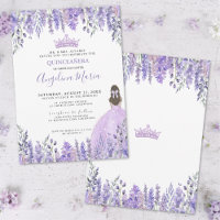 Diadème en paillettes de lilas violet pour Quincea
