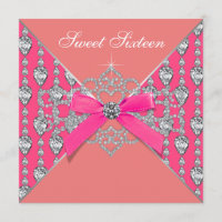 Diamants de corail rose Corail Sweet 16 Anniversai