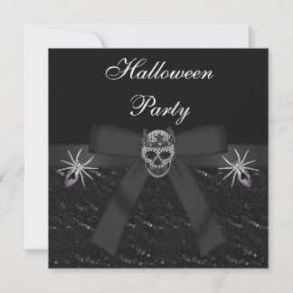 Invitation Diamants du crâne et bijoux d'araignée
