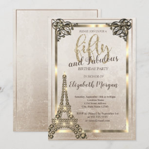 Invitation Diamants Tour Eiffel, Frontale 50e anniversaire