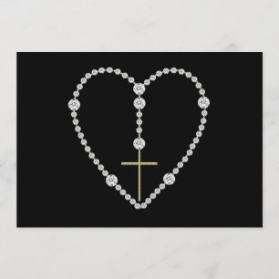 Invitation Diamond Rosary - Hail Mary Full of Grace