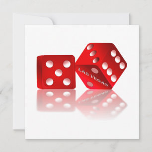 Invitation Dice Las Vegas