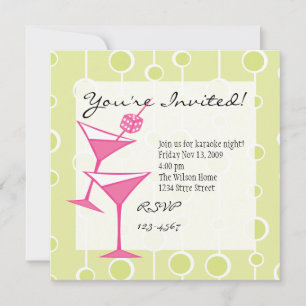 Invitation Dice Martini