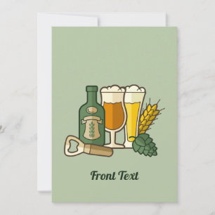 Invitation d'icônes de bière