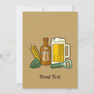 Invitation d'icônes de bière