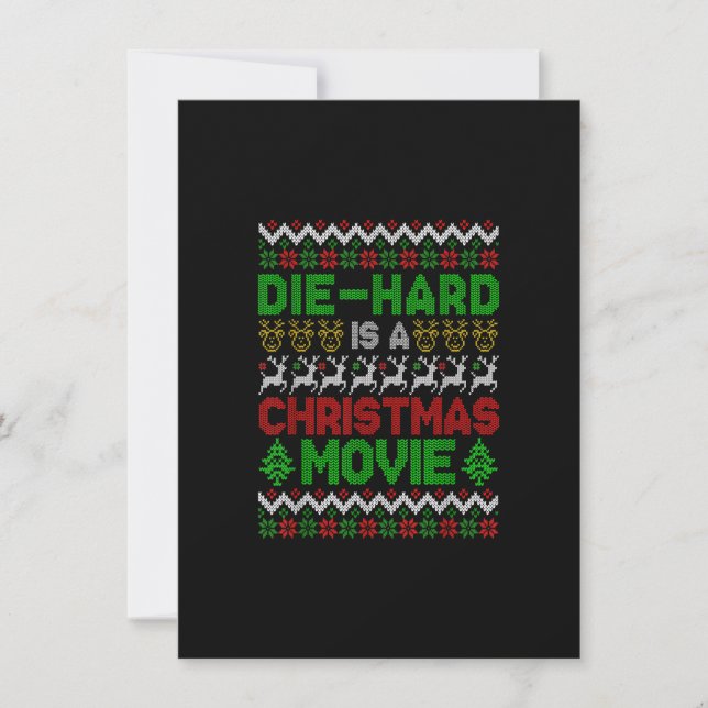Invitation Die-Hard Est Un Film De Noël Drôle (Devant)