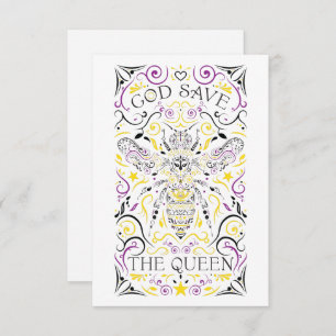 Invitation dieu sauve la reine