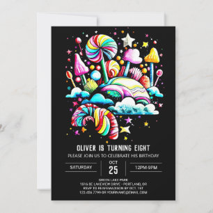Invitation Digital Candy Dream Anniversaire