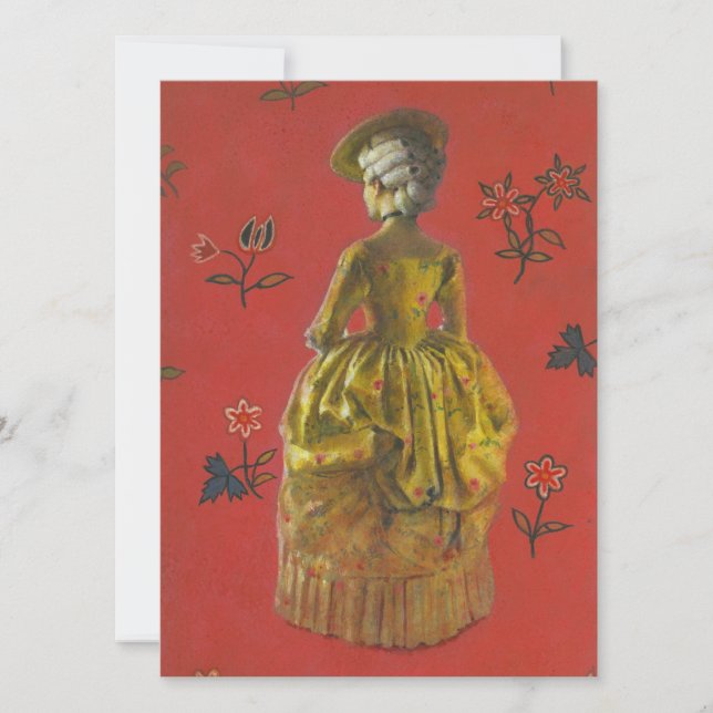 Invitation d'illustration de mode féminine (Devant)