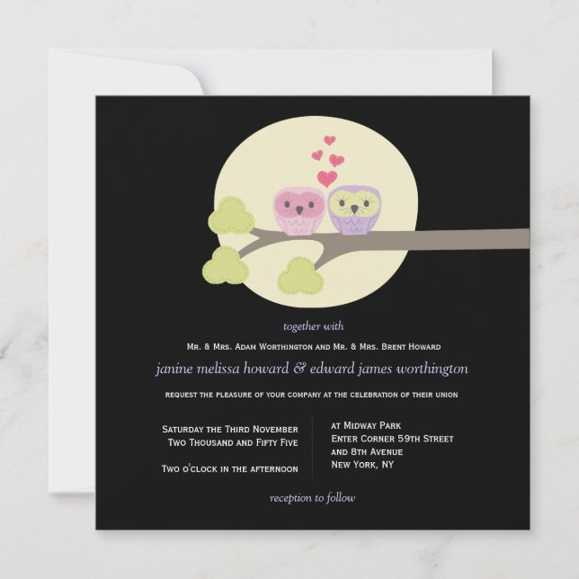 Invitation d'illustrations de la de la nuit des hi (Devant)