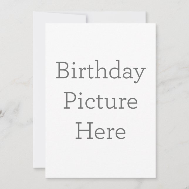 Invitation d'images d'anniversaire unique (Devant)
