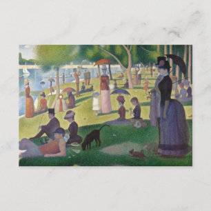 Invitation Dimanche après-midi sur l'île de la La grand Jatte