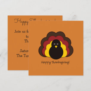Invitation Dinde de Thanksgiving