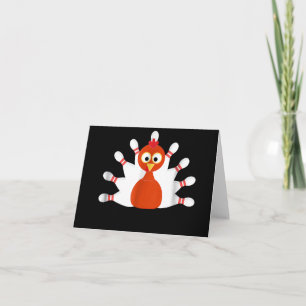 Invitation dinde sportive et bowling -  thanksgiving