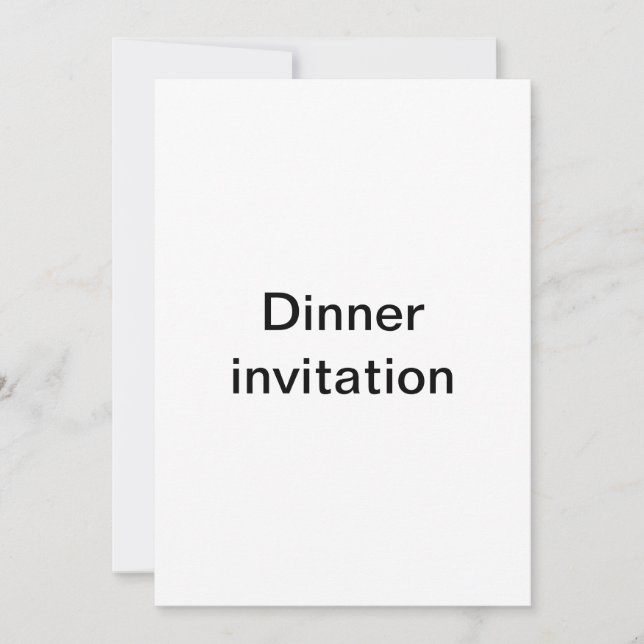Invitation dîner (Devant)