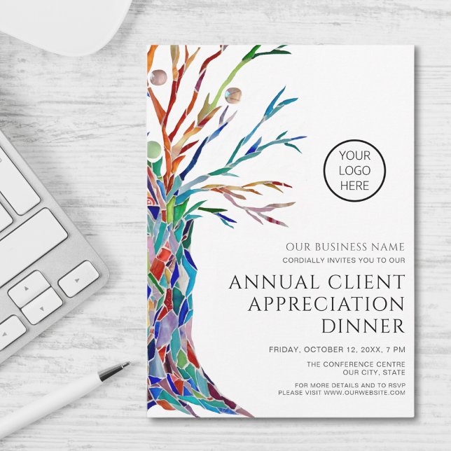 Invitation Dîner annuel d'appréciation du client (Créateur téléchargé)