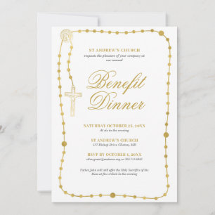 Invitation Dîner-bénéfice religieux