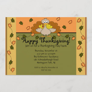 Invitation Dîner Bon thanksgiving turc