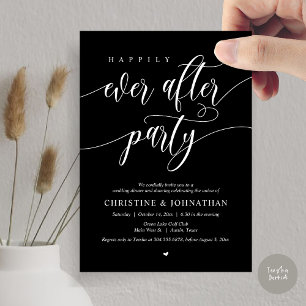 Invitation Dîner Dansant de la Soirée de Mariage Féerique