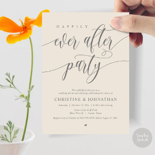 Invitation Dîner Dansant Soirée de Mariage Féerique