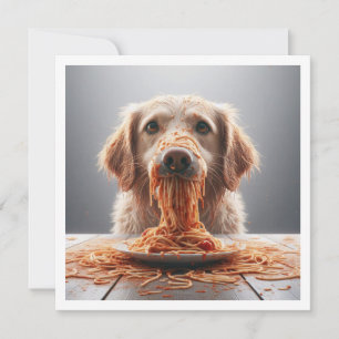 Invitation Dîner de chien amusant invitation, Anniversaire de