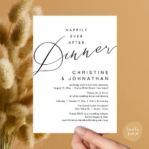 Invitation Dîner de conte de fées Mariage romantique