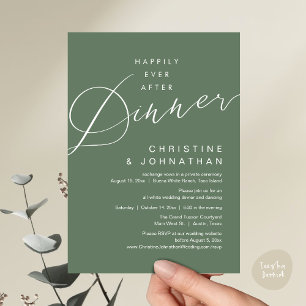 Invitation Dîner de conte de fées Mariage romantique