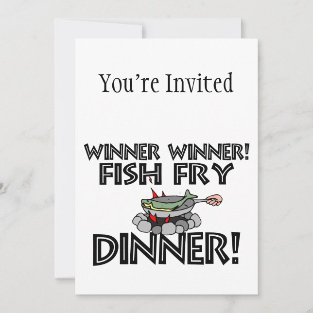 Invitation Dîner de la Fish Fry (Devant)