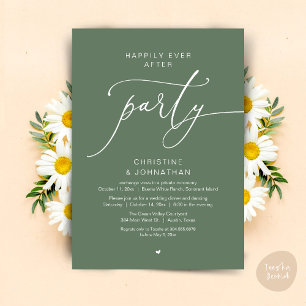 Invitation Dîner de Mariage Dansant pour un Bonheur Éternel