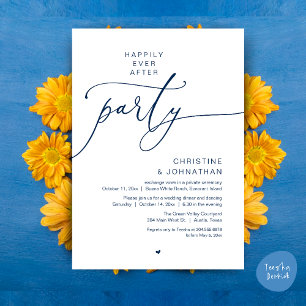 Invitation Dîner de mariage et soirée dansante pour une fin h