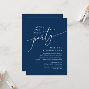 Invitation Dîner de Mariage Intime et de Fête de Fiançailles 