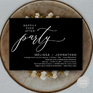 Invitation Dîner de Mariage Intime et Romantique à la Fête du