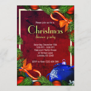 Invitation Dîner de Noël Extraordinaire