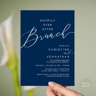 Invitation Dîner de réception de mariage de conte de fées