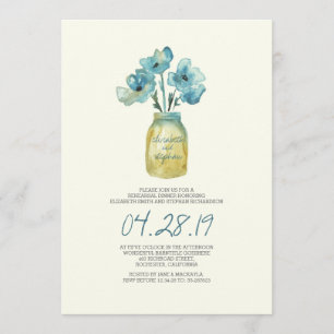 Invitation dîner de REHEARSAL floral aquarelle