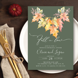 Invitation Dîner De Répétition Automne En Amour