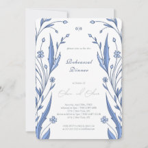 Dîner de répétition Bleu Buttercup