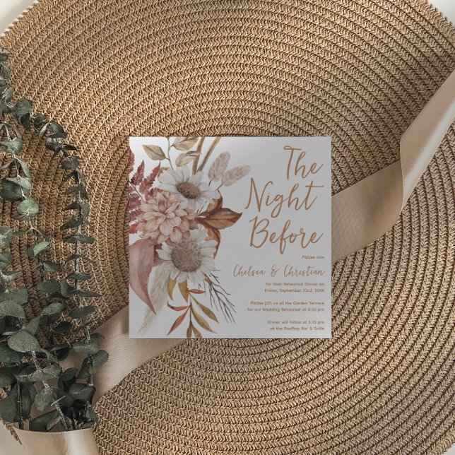 Invitation Dîner de répétition d'automne (Créateur téléchargé)