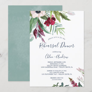 Invitation Dîner de répétition de la brise tropicale