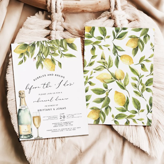 Invitation Dîner de répétition de la côte amalfitaine jaune (Créateur téléchargé)